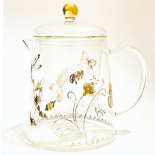 Load image into Gallery viewer, Glass Tea Pot - Garden