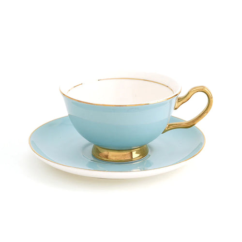 Fine China Classic Tea Cup - Pale Blue
