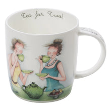Load image into Gallery viewer, Tea For Two Fine China Tea Mug