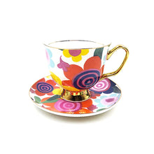 Load image into Gallery viewer, Fine China Tea Cup Extra Large - Flourish
