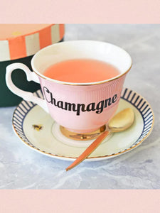Pastel Fine China Tea Cup - Champagne